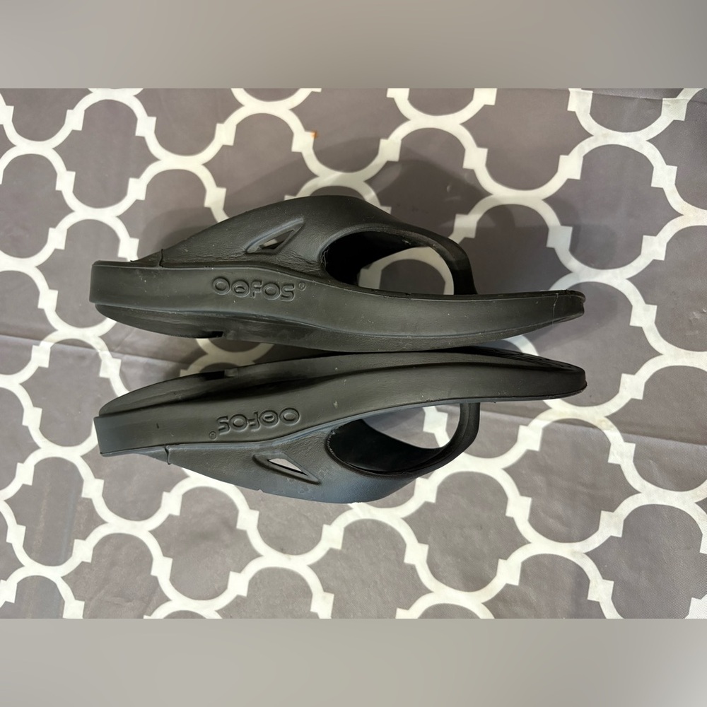 OOFOS OOriginal recovery sandal Black Comfort Sandals men’s 9 / wonens 11 - Picture 5 of 8
